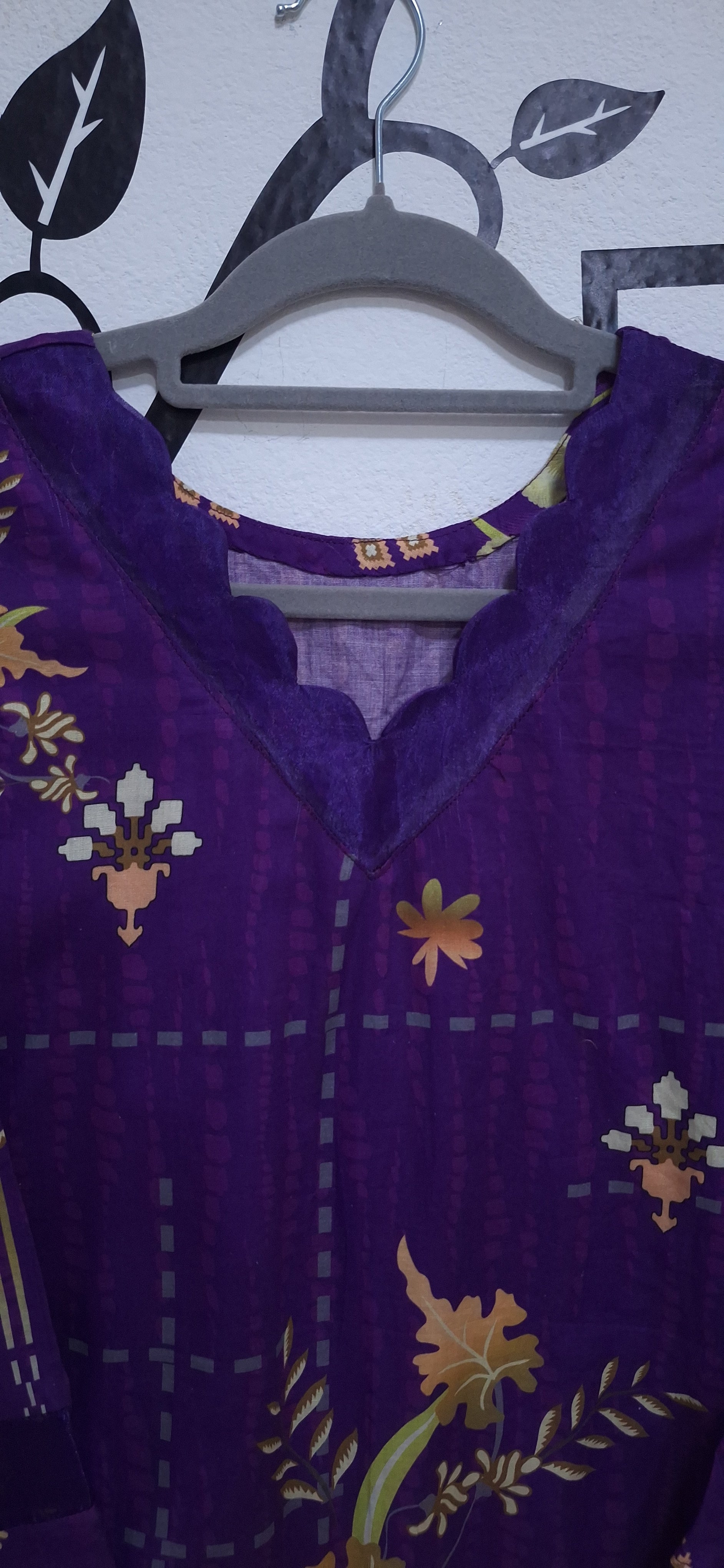 Purple lawn Silk Dubata