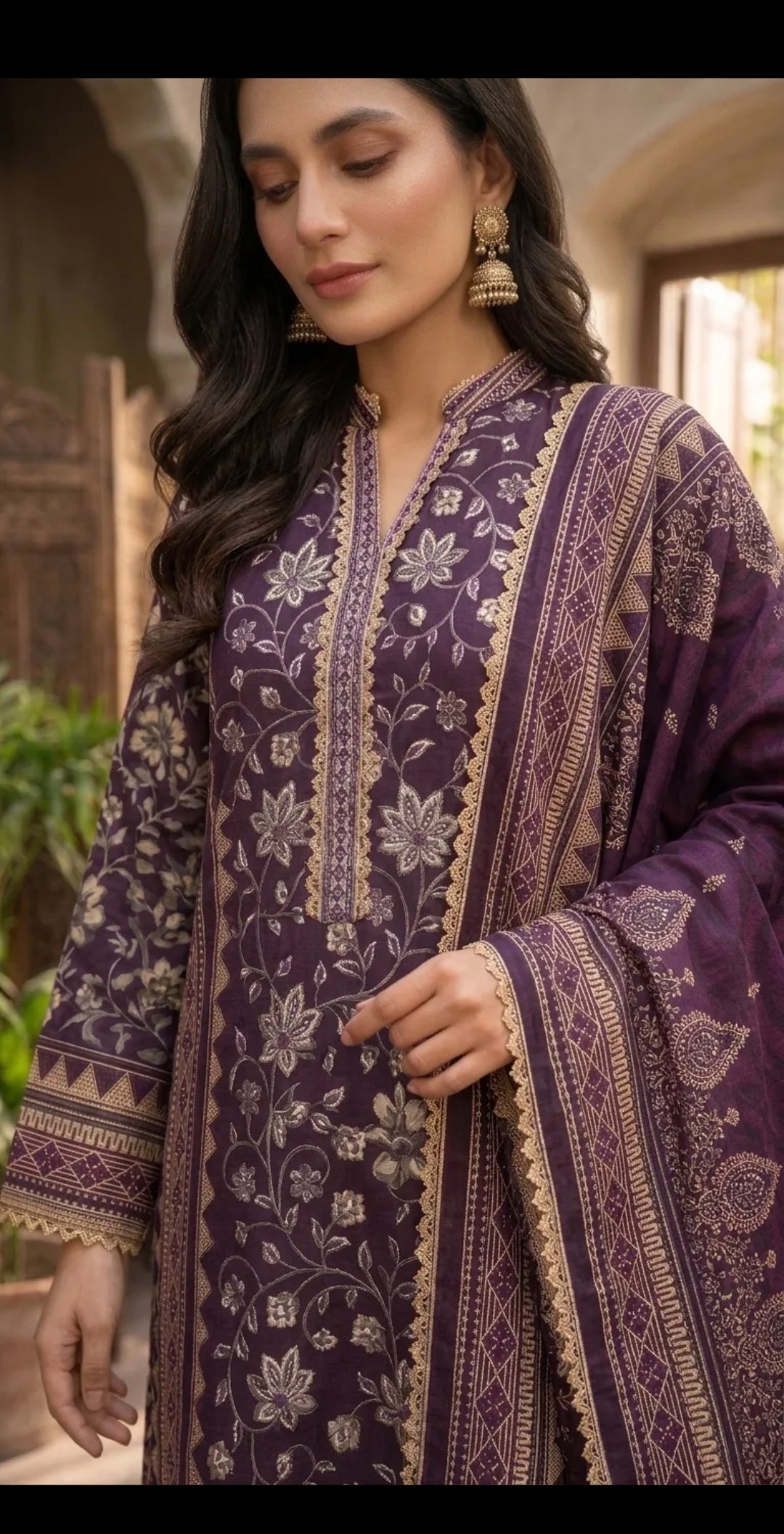 Purple linen