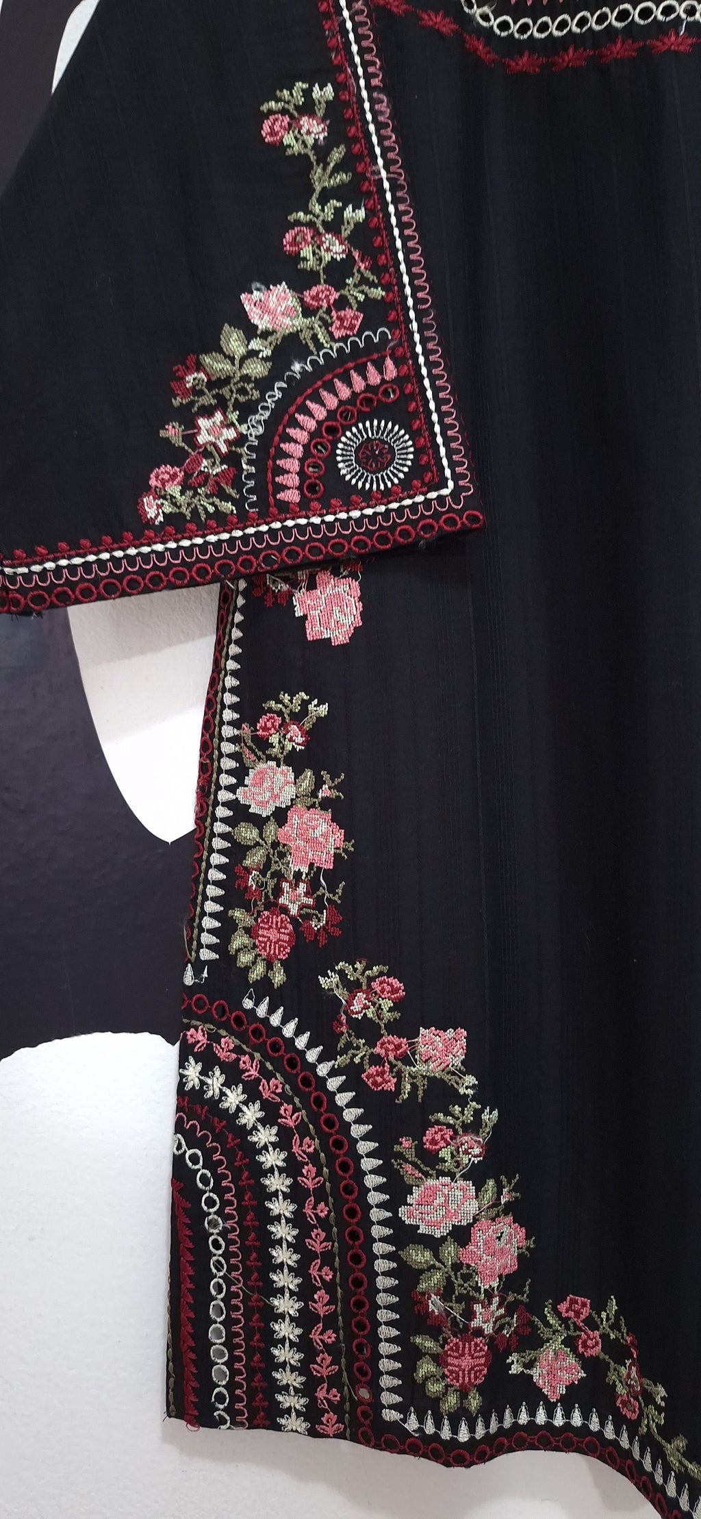 Multi Black embroidered