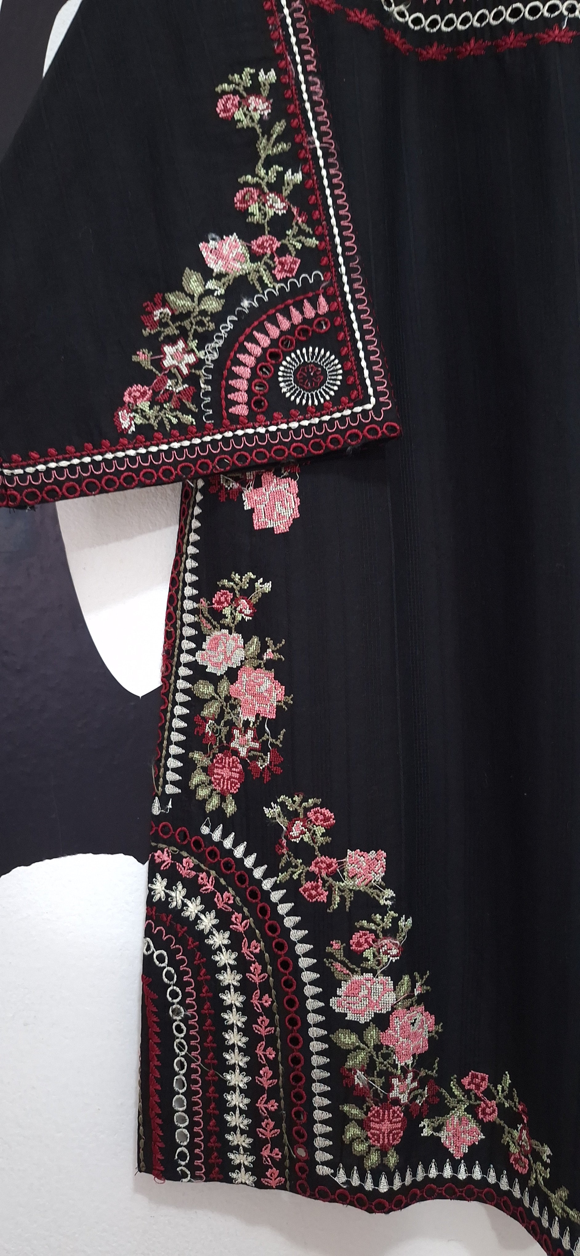 Multi Black embroidered