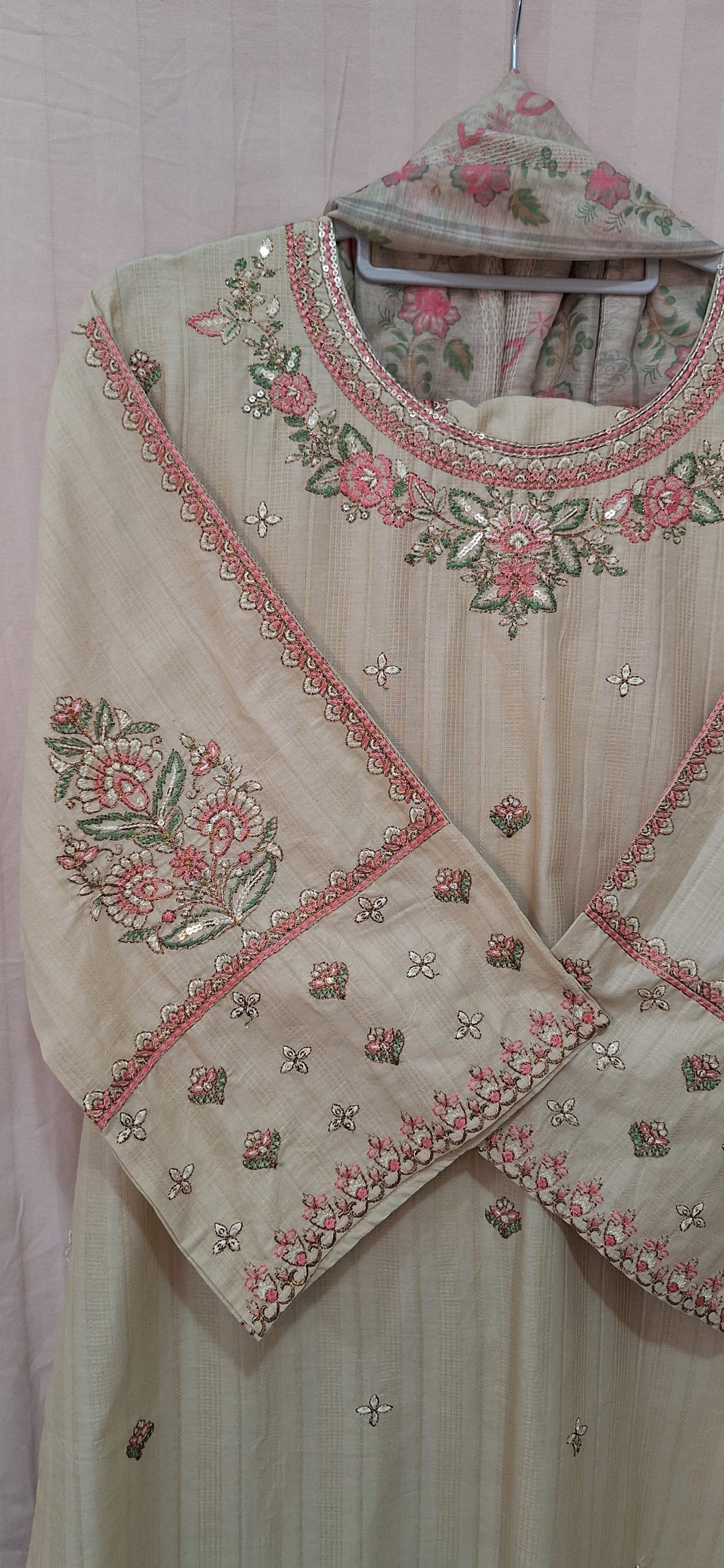 Embroidered shirt & plazo