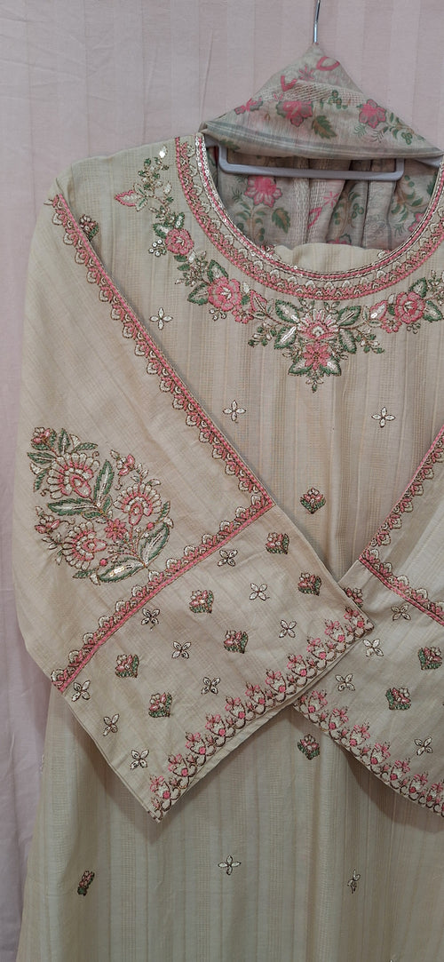 Embroidered shirt & plazo