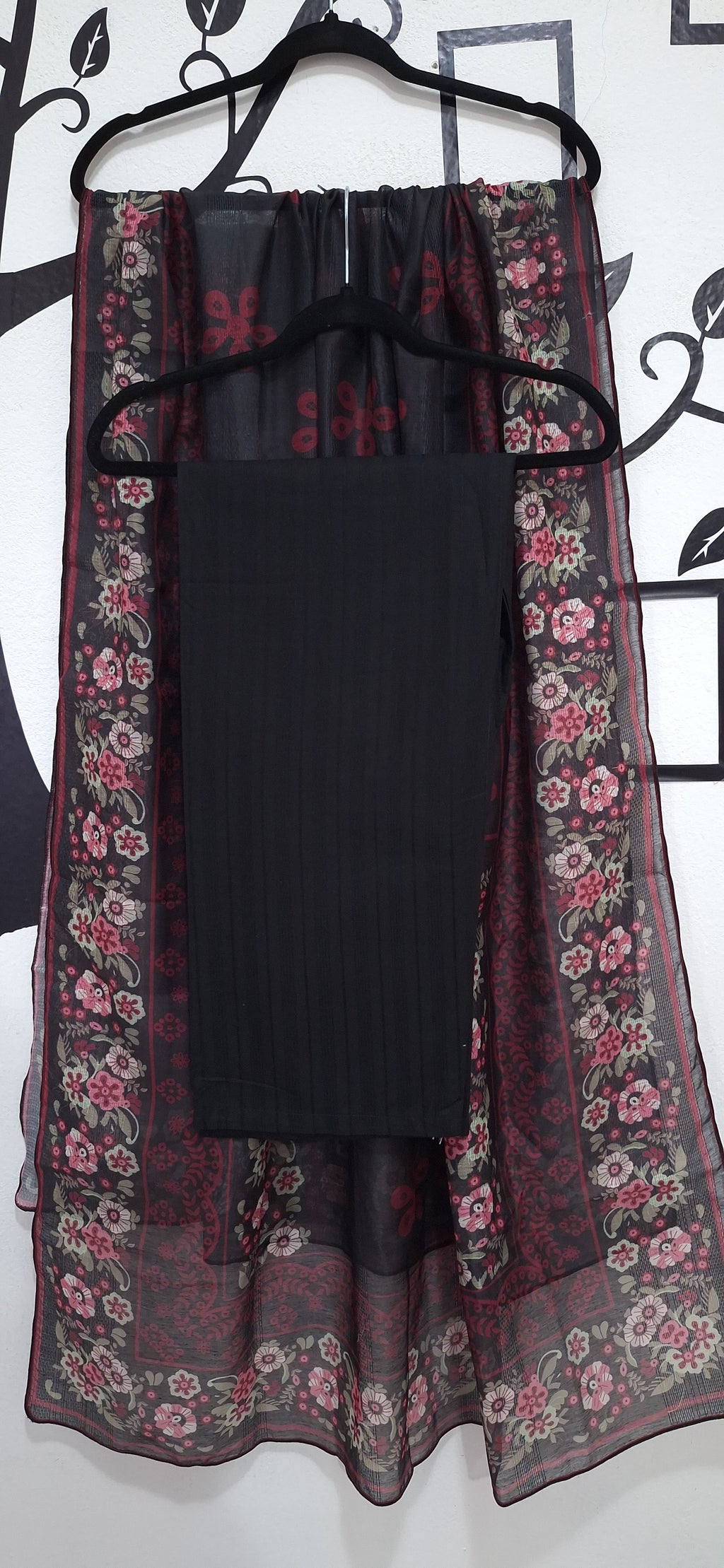 Multi Black embroidered