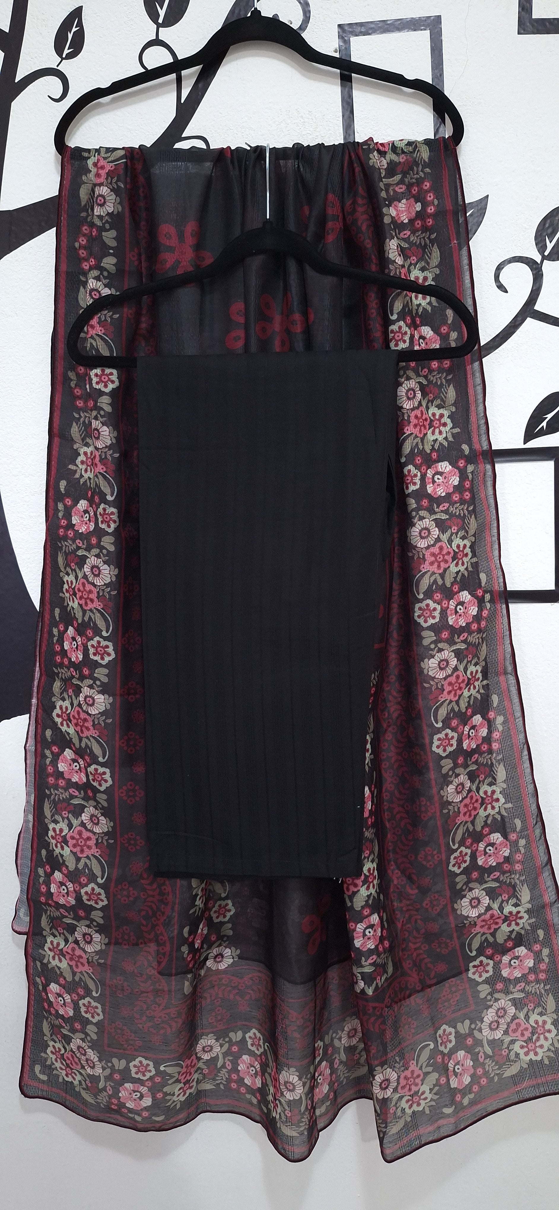 Multi Black embroidered